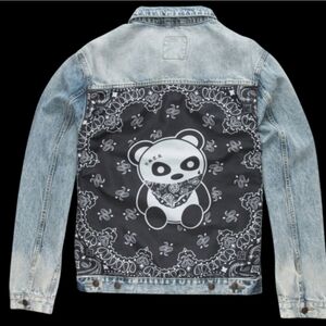 VSTR Thug Panda Men's Denim Jacket